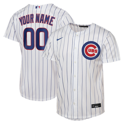 Chicago Cubs Nike Youth Home Replica Custom Jersey - White