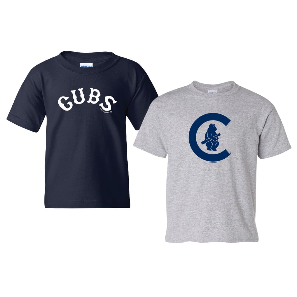  Chicago Cubs Soft as a Grape Youth  Cooperstown 2-Pack T-Shirt Set - Navy/Heather Gray