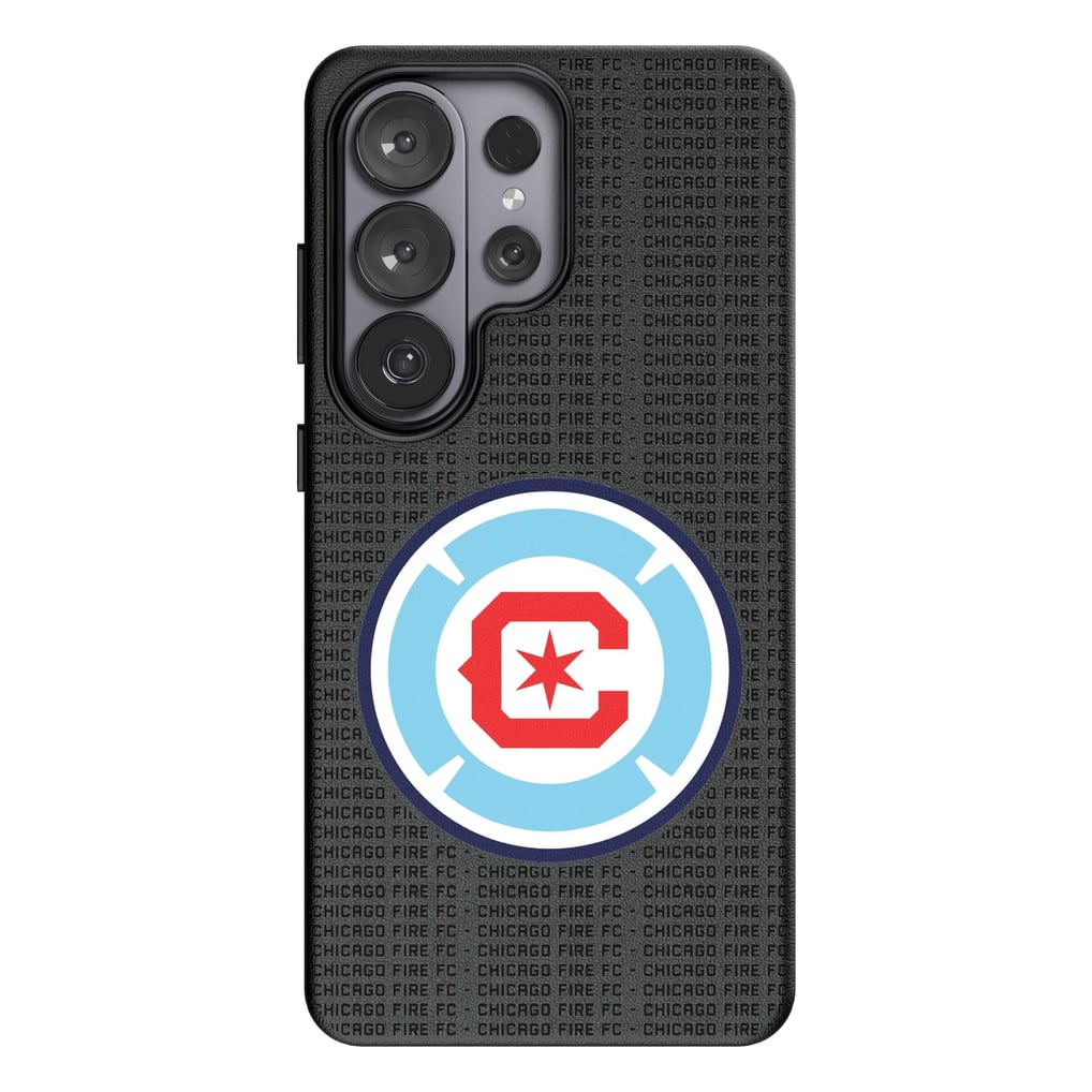  Chicago Fire Keyscaper Text Backdrop Magnetic Bump Case - Black