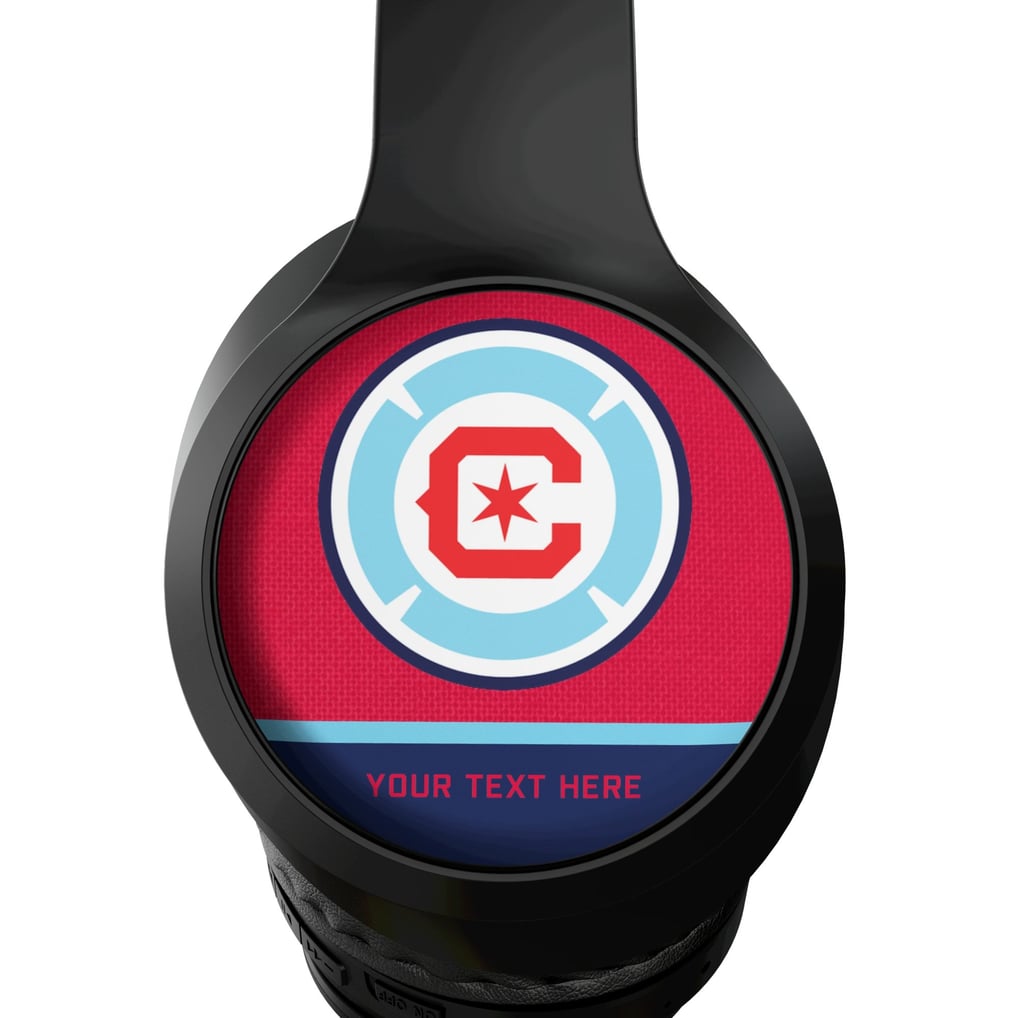 Chicago Fire Keyscaper Personalized Solid Wireless Bluetooth Headphones With Case
