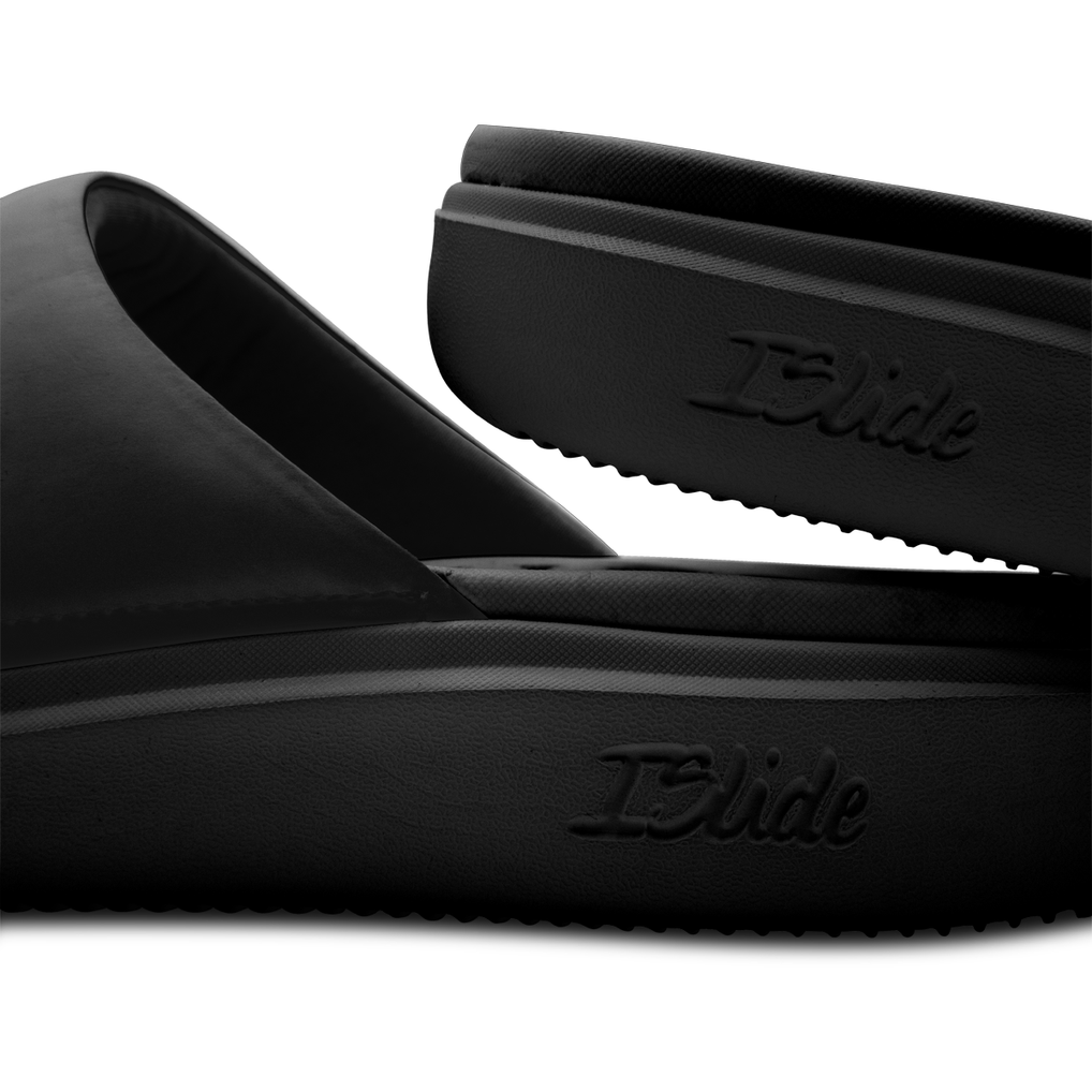 Chicago Fire ISlide Unisex Primary Motive Slide Sandals - Black