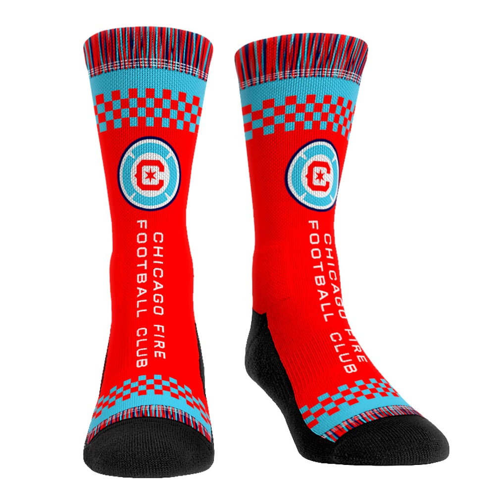  Chicago Fire Rock Em Unisex Three-Pack Crew Socks Set - Light Blue