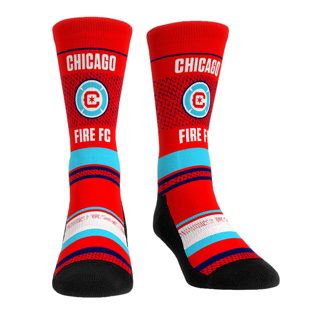 Chicago Fire Rock Em Unisex Three-Pack Crew Socks Set - Light Blue