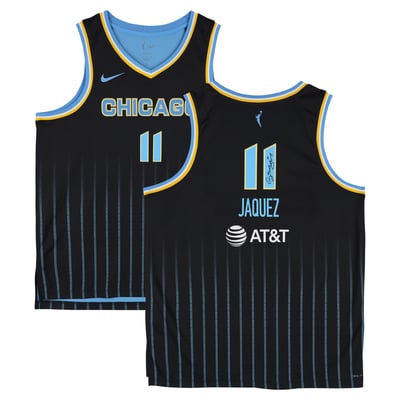 Gabriela Jaquez Chicago Sky Autographed Fanatics Authentic Nike Black Explorer Jersey 