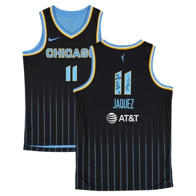 Gabriela Jaquez Chicago Sky Autographed Fanatics Authentic Nike Black Explorer Jersey with Multiple Inscriptions - Limited Edition of 5