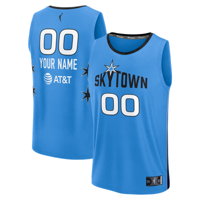 Chicago Sky Fanatics Fast Break Custom Jersey - Rebel Edition - Sky Blue