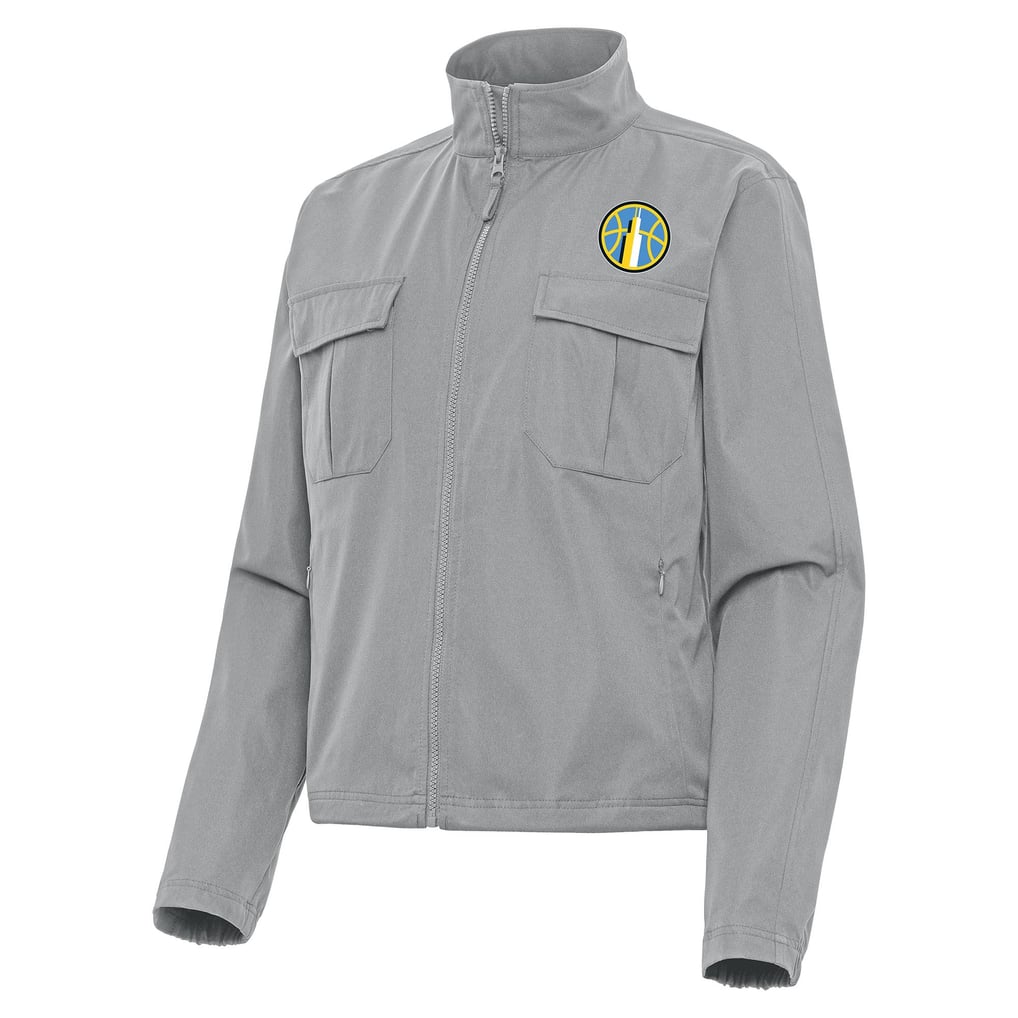 Chicago Sky Antigua Women's Even Par Full-Zip Jacket - Gray