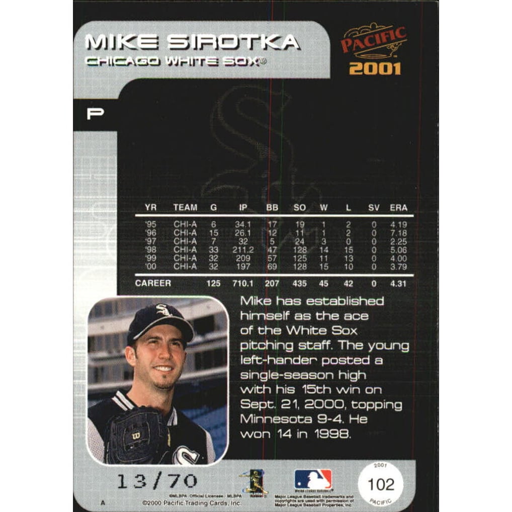 2001 Pacific Hobby LTD #102 Mike Sirotka