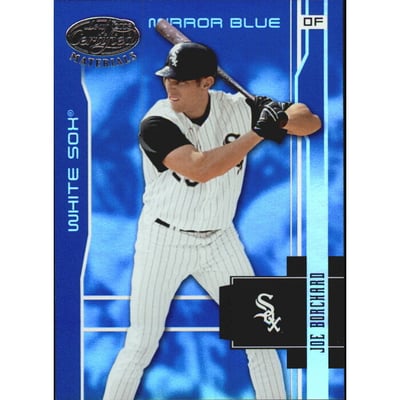 2003 Leaf Certified Materials Mirror Blue #37 Joe Borchard