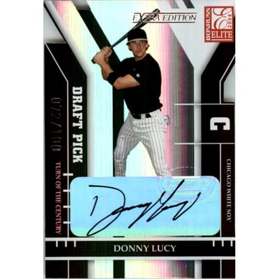 2004 Donruss Elite Extra Edition Signature Turn of the Century #330 Donny Lucy DP/100