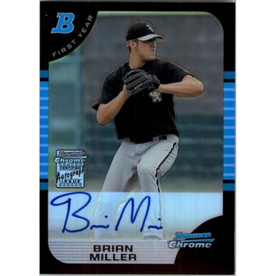 2005 Bowman Chrome Refractors #339 Brian Miller AU
