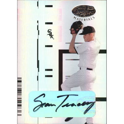 2005 Leaf Certified Materials Mirror Autograph White #239 Sean Tracey NG/49