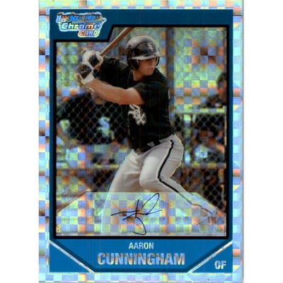 2007 Bowman Chrome Prospects X-Fractors #BC21 Aaron Cunningham