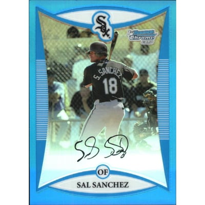 2008 Bowman Chrome Prospects Blue Refractors #BCP83 Sal Sanchez