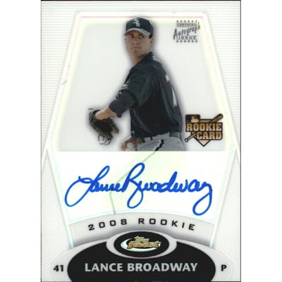 2008 Finest Refractors #156 Lance Broadway AU