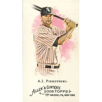 2008 Topps Allen and Ginter Mini A and G Back #327 A.J. Pierzynski