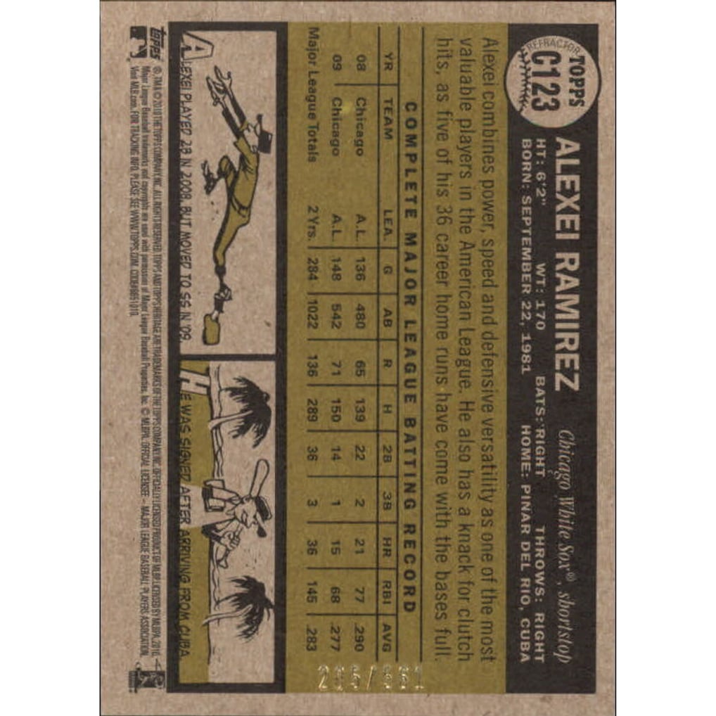 2010 Topps Heritage Chrome Refractors #C123 Alexei Ramirez