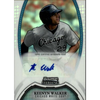 2011 Bowman Sterling Prospect Autographs Refractors #KWA Keenyn Walker