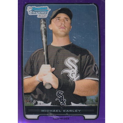 2012 Bowman Chrome Prospects Purple Refractors #BCP127 Michael Earley