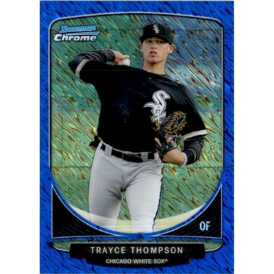 2013 Bowman Chrome Cream of the Crop Mini Blue Wave Refractors #CWS2 Trayce Thompson