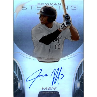 2013 Bowman Sterling Prospect Autographs Refractors #JMA Jacob May