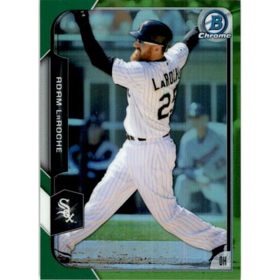 2015 Bowman Chrome Green Refractors #84 Adam LaRoche