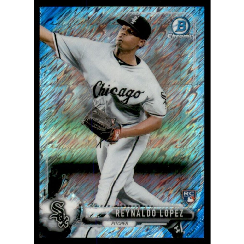 2017 Bowman Chrome Mini Blue Shimmer Refractors #27 Reynaldo Lopez