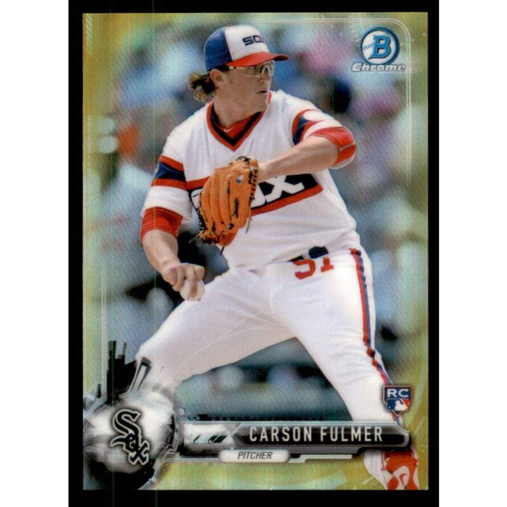 2017 Bowman Chrome Mini Gold Refractors #22 Carson Fulmer