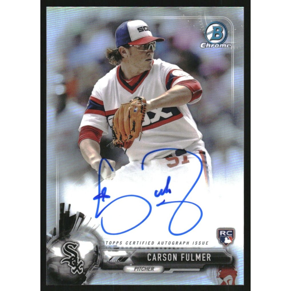 2017 Bowman Chrome Rookie Autographs Refractors #CRACF Carson Fulmer