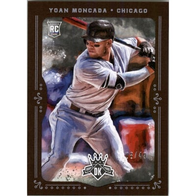 2017 Diamond Kings Framed Brown #126B Yoan Moncada VAR/Legs spread