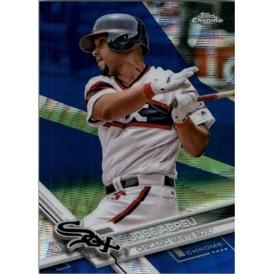 2017 Topps Chrome Blue Wave Refractors #168 Jose Abreu