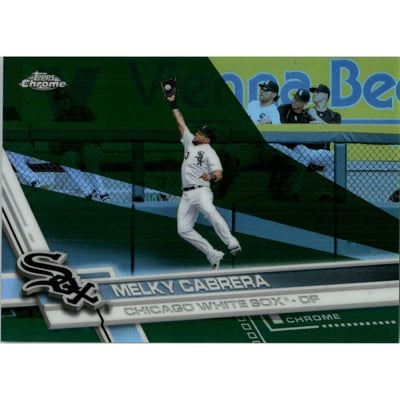 2017 Topps Chrome Green Refractors #166 Melky Cabrera