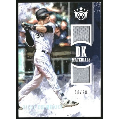 2018 Diamond Kings DK Materials Holo Silver #11 Nicky Delmonico/99