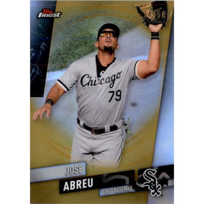2019 Finest Gold Refractors #32 Jose Abreu