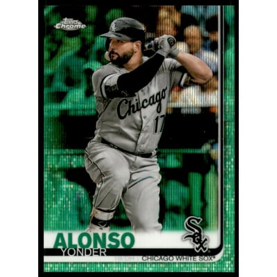 2019 Topps Chrome Green Wave Refractors #102 Yonder Alonso