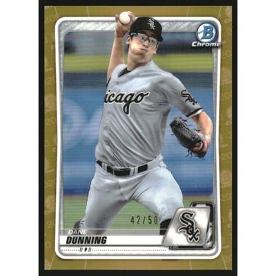 2020 Bowman Chrome Prospects Gold Refractors #BCP232 Dane Dunning
