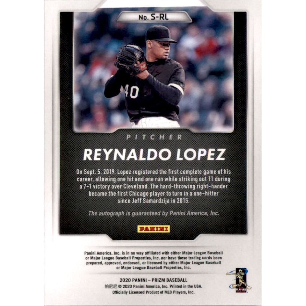 2020 Panini Prizm Signatures #12 Reynaldo Lopez