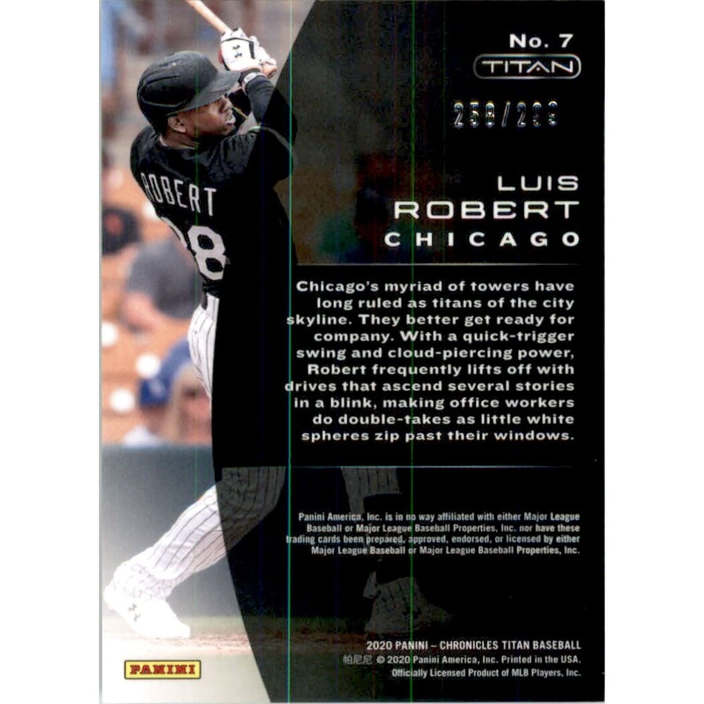 2020 Panini Titan Hyper #7 Luis Robert