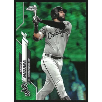 2020 Topps Chrome Green Refractors #109 Nomar Mazara