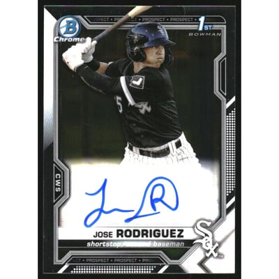 2021 Bowman Chrome Prospect Autographs #CPAJRO Jose Rodriguez