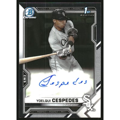 2021 Bowman Chrome Prospect Autographs #CPAYC Yoelqui Cespedes