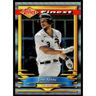 2021 Finest Flashbacks Refractors #90 Jose Abreu