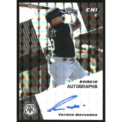 2021 Panini Mosaic Rookie Autographs Mosaic #84 Yermin Mercedes