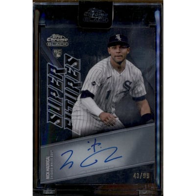 2021 Topps Chrome Black Super Futures Autographs #SFANM Nick Madrigal