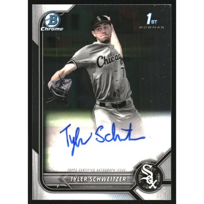 2022 Bowman Chrome Draft Autographs #CDATSR Tyler Schweitzer
