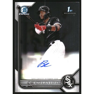 2022 Bowman Chrome Prospect Autographs #CPABBY Benyamin Bailey