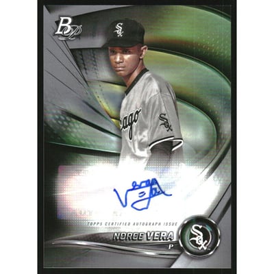 2022 Bowman Platinum Top Prospects Autographs Blue #TOP99 Norge Vera