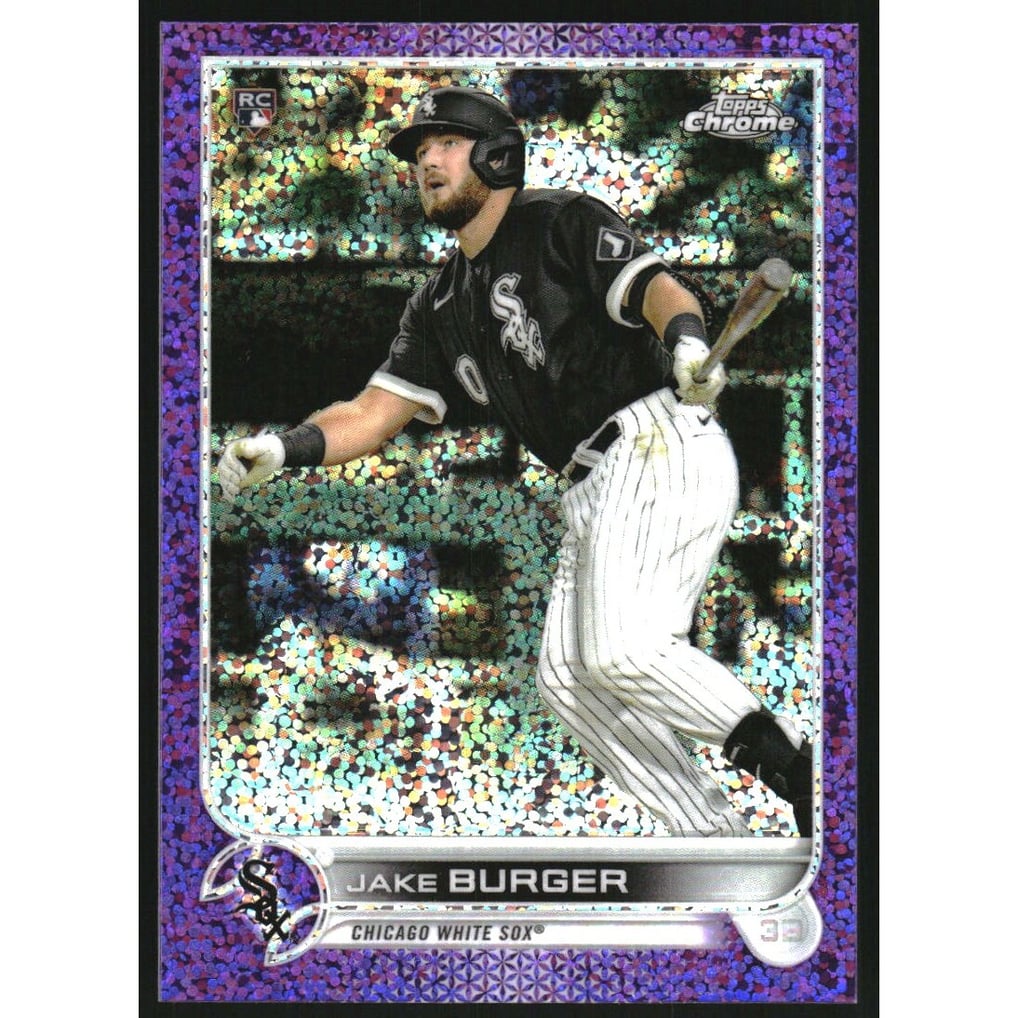 2022 Topps Chrome Purple Speckle Refractors #29 Jake Burger