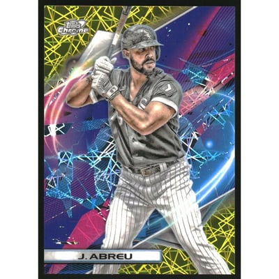 2022 Topps Cosmic Chrome Gold Interstellar Refractors #123 Jose Abreu