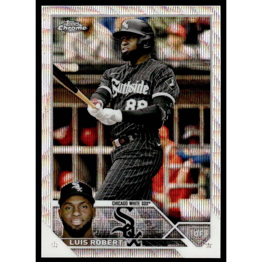 2023 Topps Chrome Blue Wave Refractors #125 Luis Robert